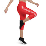 Remove Before Flight Capri Leggings