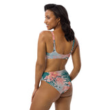 Tropical 69 Recycled high-waisted bikini