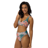 Tropical 69 Recycled high-waisted bikini