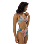 Tropical 69 Recycled high-waisted bikini