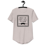 Mustache Rides Men's Curved Hem T-Shirt