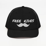 Mustache Rides Trucker Cap