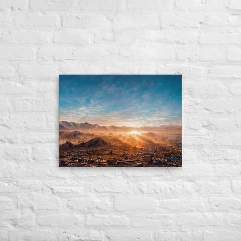 Afghan Sunrise Canvas Art